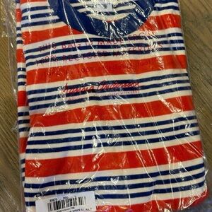 Hanna Andersson Red and Blue Striped Shirt